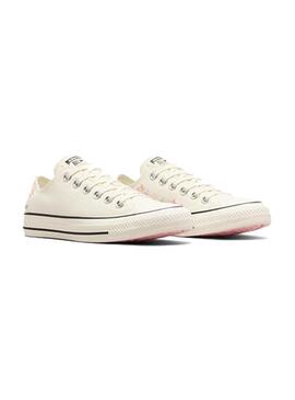 Zapatilla Mujer Converse Ctas Ox Bordada Blanca