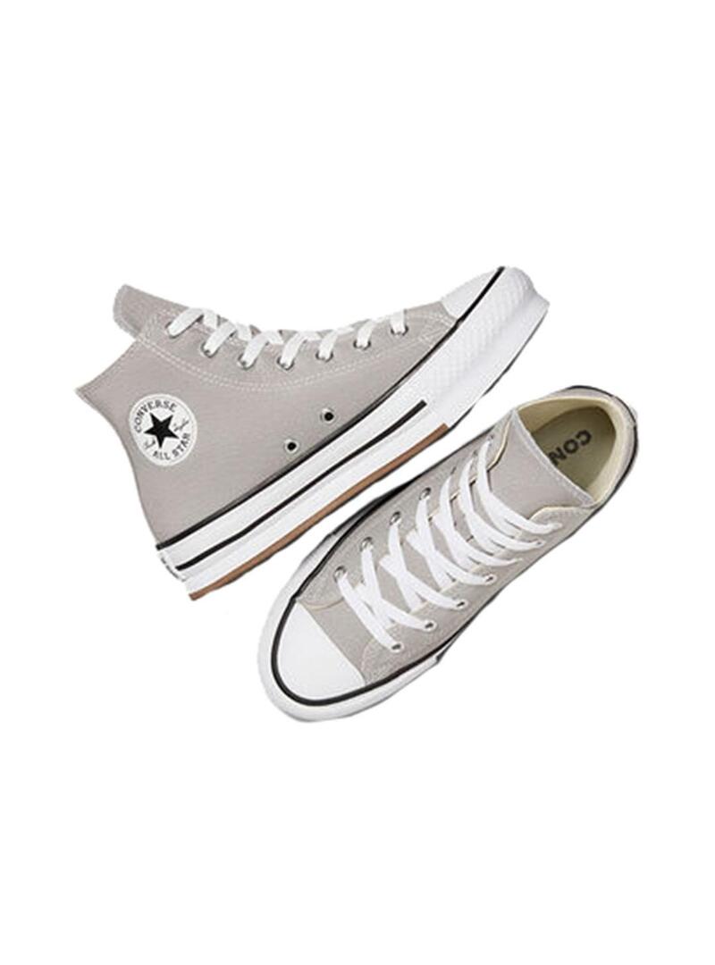 Converse gris mujer niña outlet