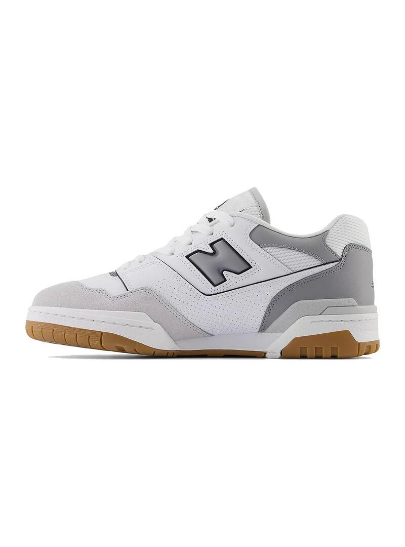 Zapatilla Unisex New Balance 550 Blanco Gris