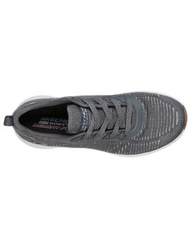 Zapatilla Mujer Skechers Bobs Squad Gris