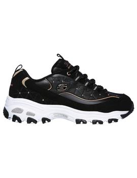 Zapatilla Mujer Skechers D´Lites Negro