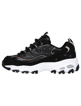 Zapatilla Mujer Skechers D´Lites Negro