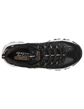 Zapatilla Mujer Skechers D´Lites Negro