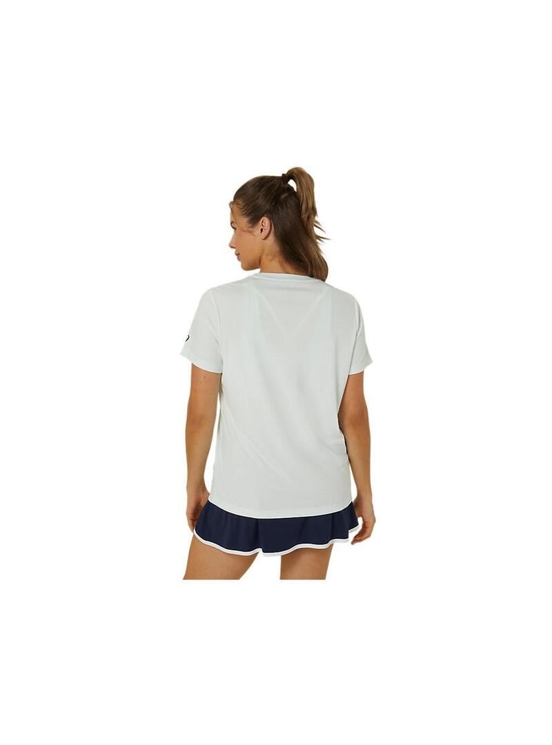 Camiseta Mujer Asics Court Graphic Verde Pastel