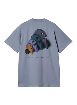 Camiseta Hombre Carhartt WIP Diagram Azul