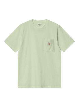 Camiseta Hombre Carhartt WIP Pocket Verde Manzana