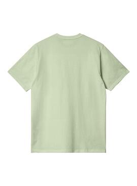 Camiseta Hombre Carhartt WIP Pocket Verde Manzana