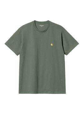 Camiseta Hombre Carhartt WIP Chase Verde
