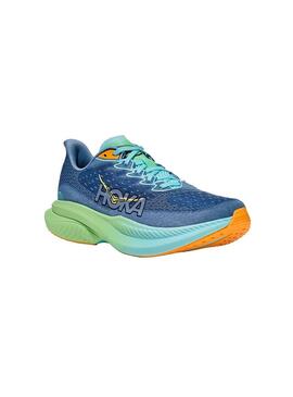 Zapatilla Hombre Hoka Mach 6 Azul/Verde