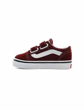 Zapatilla Baby Vans Old Skool V Granate