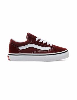 Zapatilla Junior Vans Old Skool Granate