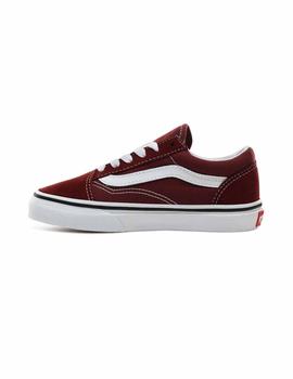 Zapatilla Junior Vans Old Skool Granate