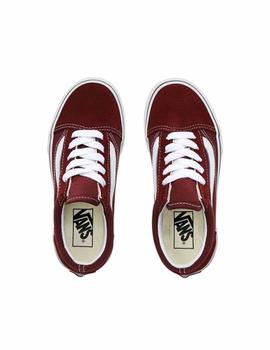 Zapatilla Junior Vans Old Skool Granate