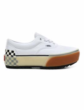 Zapatilla Mujer Vans Era Stacked Plataforma Blanca