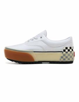 Zapatilla Mujer Vans Era Stacked Plataforma Blanca