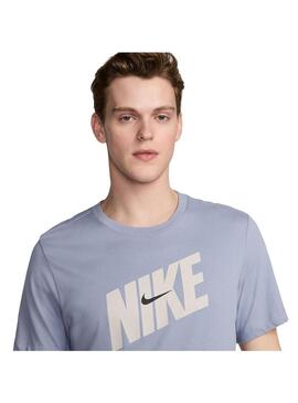 Camiseta Hombre Nike Hbr Azul