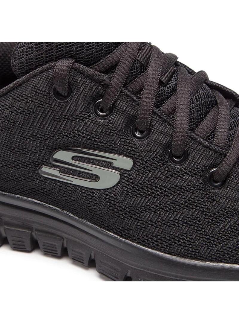Zapatilla Mujer Skechers Graceful Negro