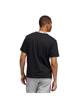 Camiseta Hombre adidas Trefoil Rib Negra