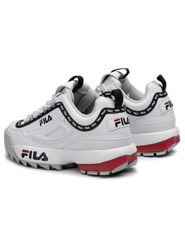 Zapatilla Fila Disruptor Logo Low Blanca