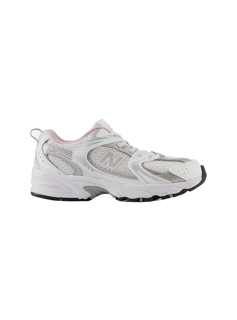 Zapatilla Nina New Balance 530 Blanca Rosa