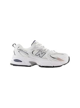 Zapatilla Niño/a New Balance 530 Blanca Plata Marino