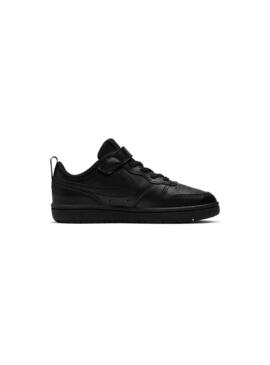 Zapatillas Niño Nike Court Borough Low Negro