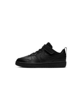 Zapatillas Niño Nike Court Borough Low Negro