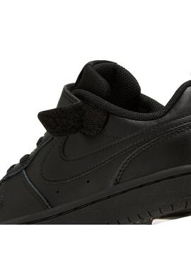 Zapatillas Niño Nike Court Borough Low Negro