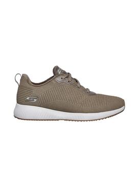 Zapatilla Mujer Skechers Bobs Squads Verde