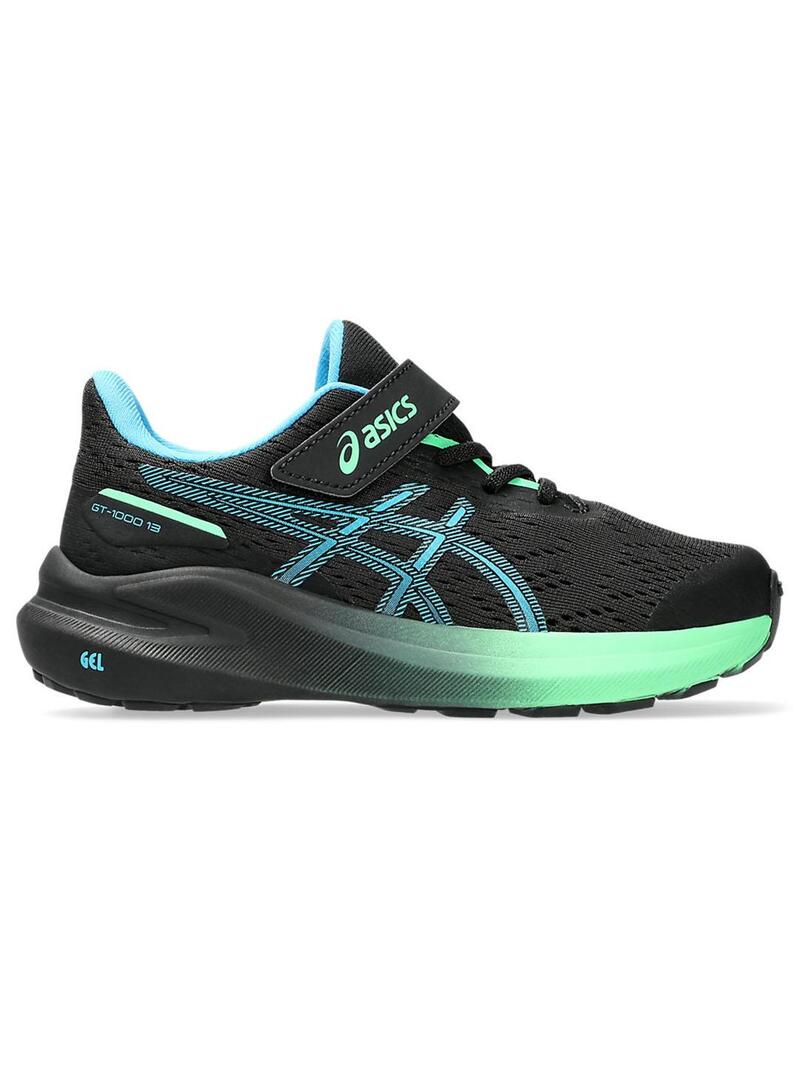 Zapatilla Nino Asics GT 1000 13 PS Negra