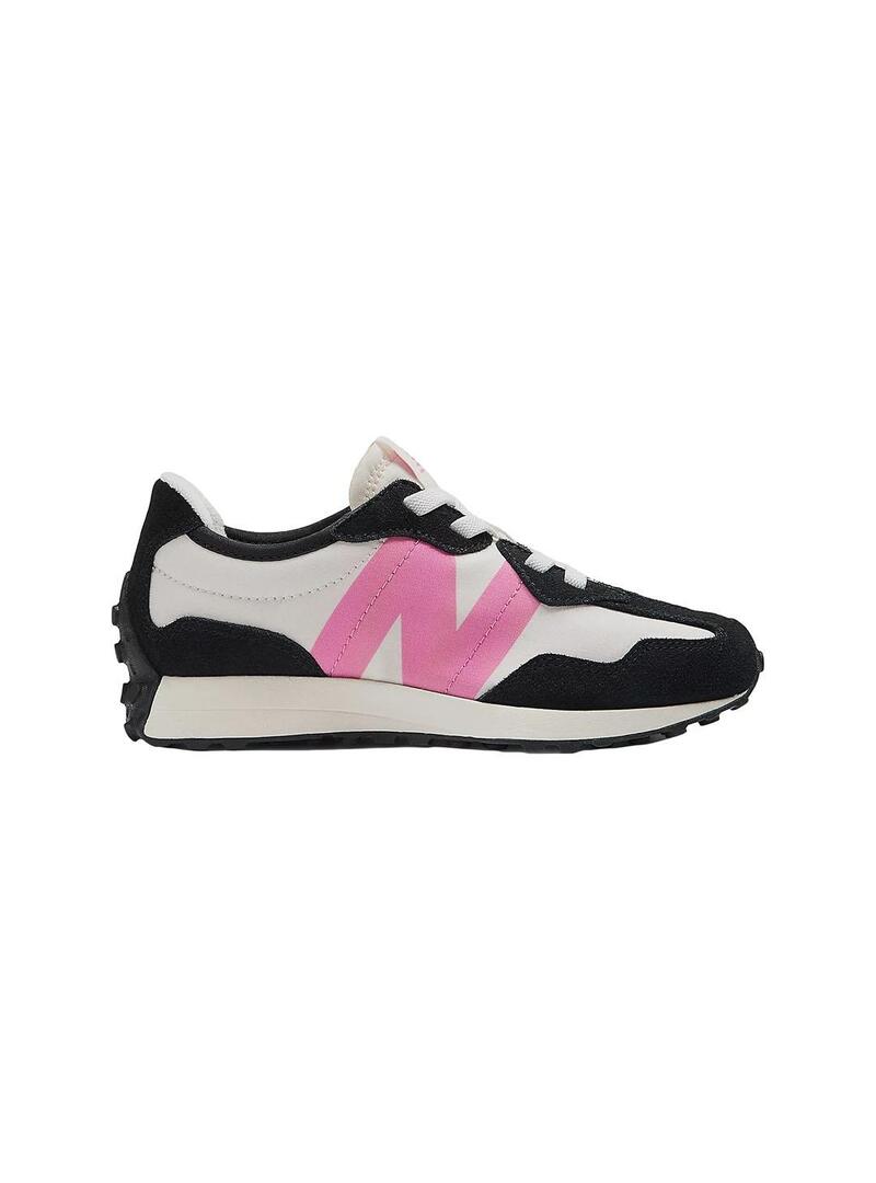 Zapatilla Nina o New Balance 327 Beige Rosa Negr