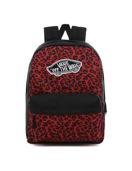 Mochila Unisex Vans Realm W. Leopard Negro