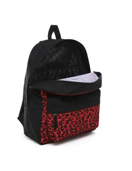 Mochila Unisex Vans Realm W. Leopard Negro