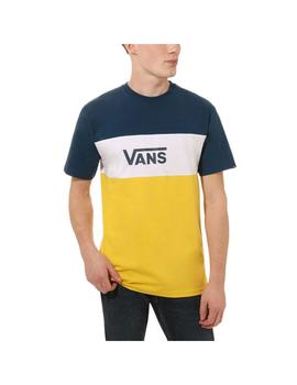 Camiseta Hombre Vans Retro Active Azul Amarilo