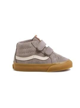 Zapatilla Vans Niño SK8 Mid Reissue V Gris