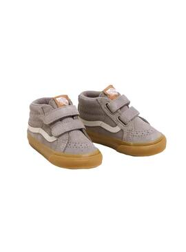 Zapatilla Vans Niño SK8 Mid Reissue V Gris