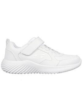 Zapatilla Junior Skechers  Bounder blanca