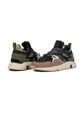 Zapatilla Hombre Munich Clik 76 Marron Verde