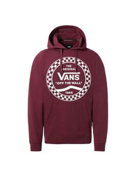 Sudadera Hombre Vans Checkered Granate