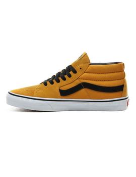 Zapatilla Hombre Vans Sk8-Mid Mostaza-Negro