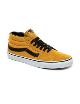 Zapatilla Hombre Vans Sk8-Mid Mostaza-Negro