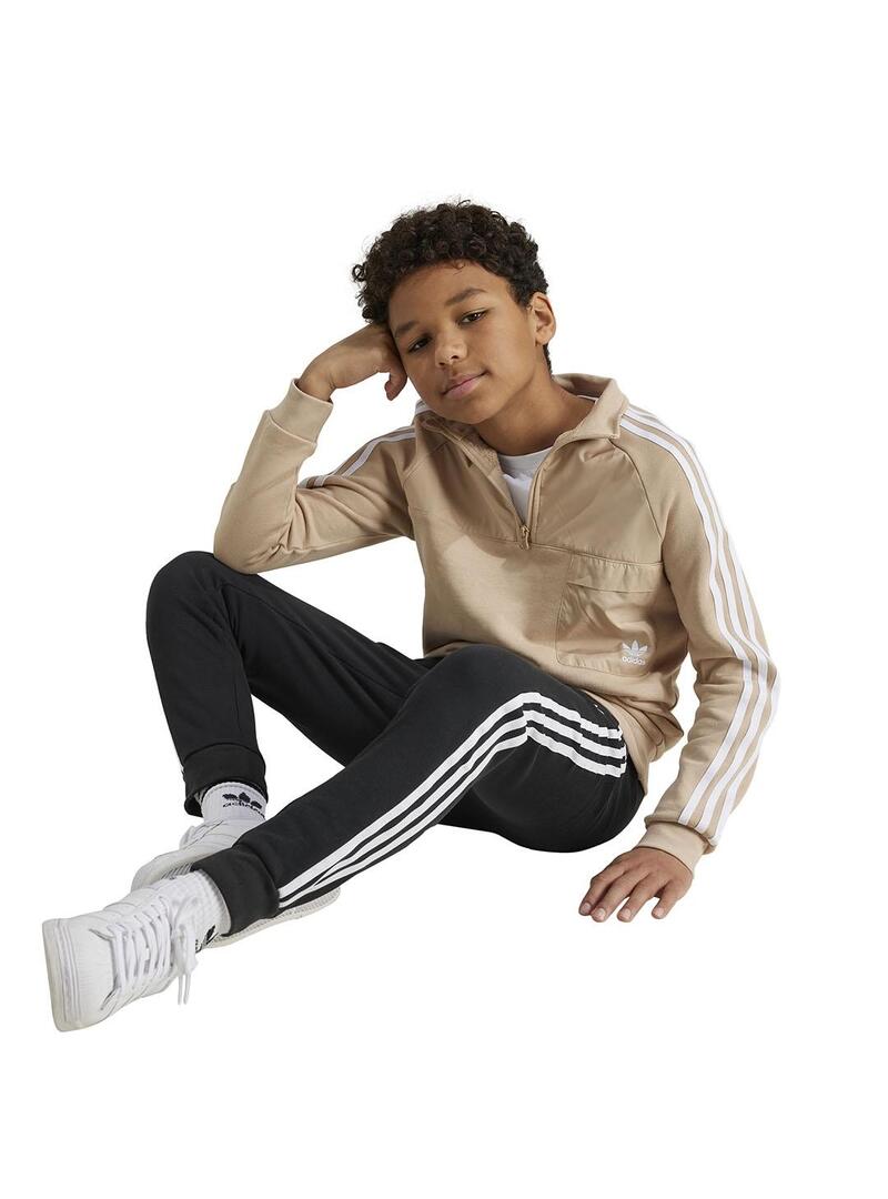 Sudadera Nino a adidas Crew Beige