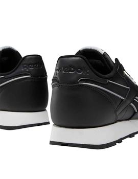 Zapatilla Hombre Reebok CL Leather MU Negra