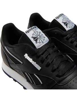 Zapatilla Hombre Reebok CL Leather MU Negra