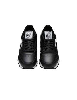 Zapatilla Hombre Reebok CL Leather MU Negra