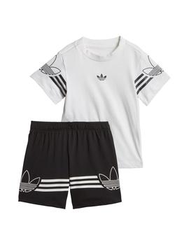 Conjunto Baby adidas Blanco negro