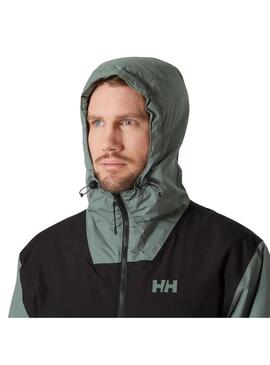 Cazadora Hombre HH Ervik Verde Negro