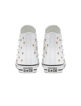 Zapatilla Mujer Converse All Star Studs Hi Blanca