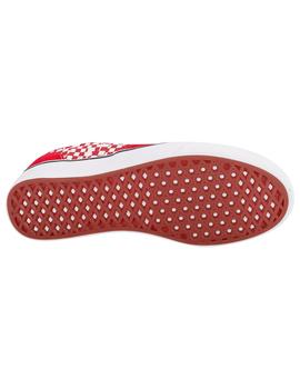 Zapatilla Chico Vans Comfycush Era Roja Cuadros