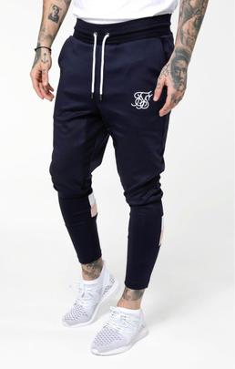 Pantalón Hombre SikSilk Sprint Track Marino Rosa B